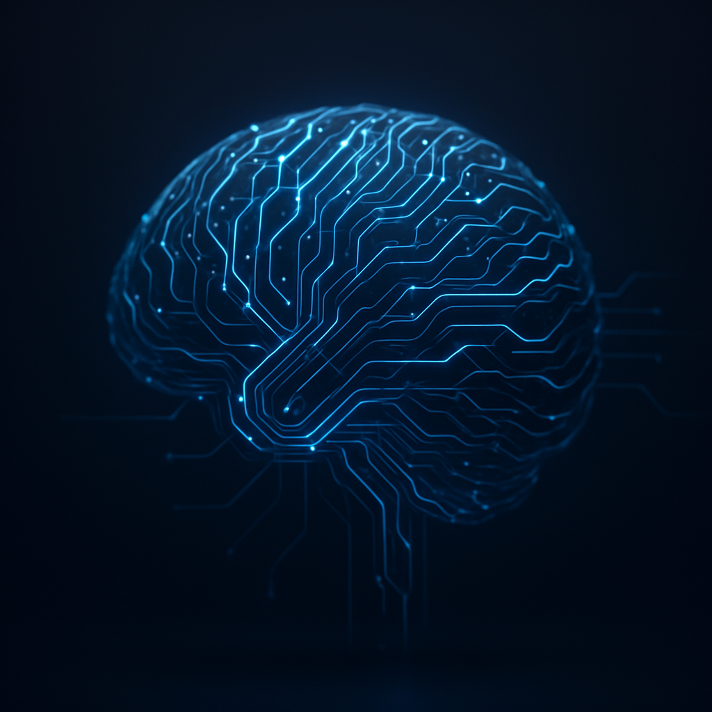 Abstract artificial intelligence neural network visualization